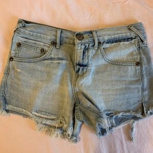 Free people denim shorts